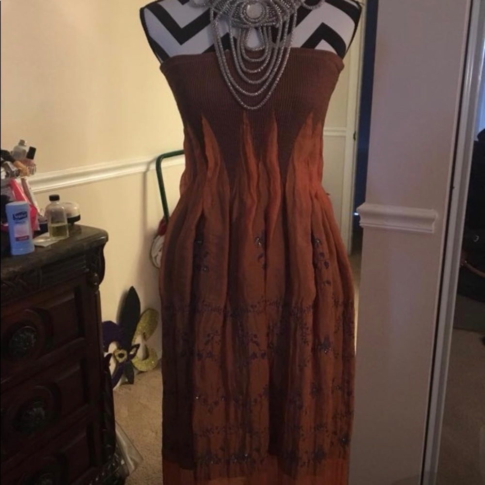 One Size Orange Conversion Dress/ - image 3